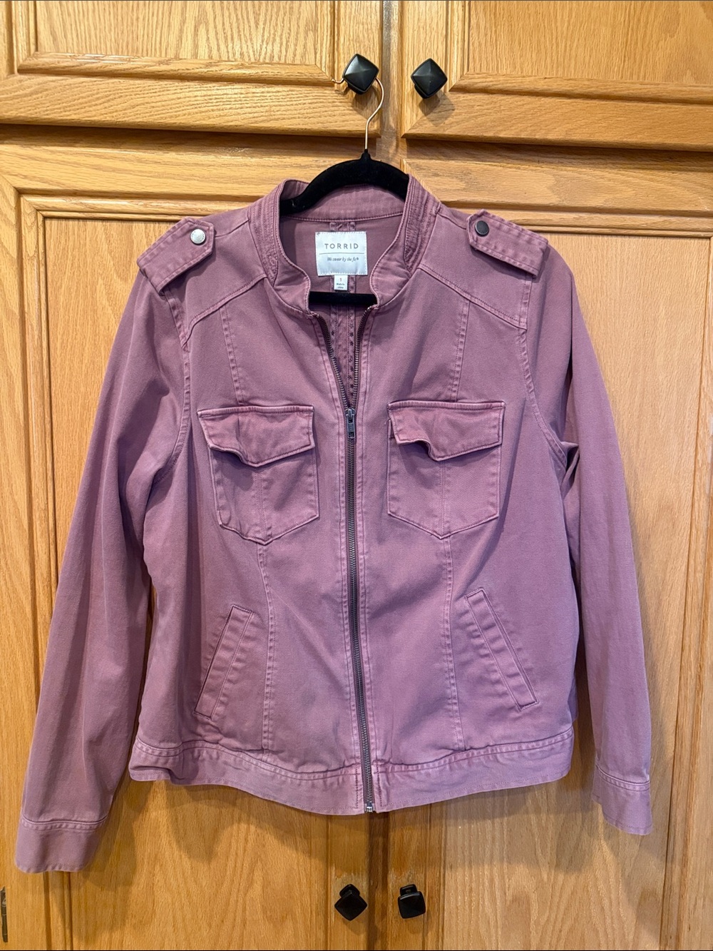 torrid Dusty Mauve Utility Jacket